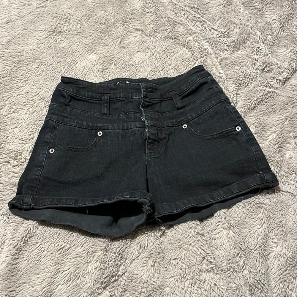Size 2/26 Black Jean Shorts (Mossimo)